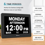 soobest dementia clocks for seniors, 7” digital date on a desk or shelf