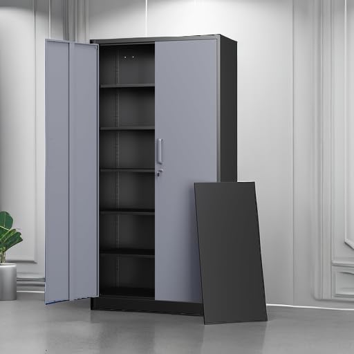 letaya metal storage cabinets with lock door and showing dimensions