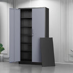 letaya metal storage cabinets with lock door and showing dimensions
