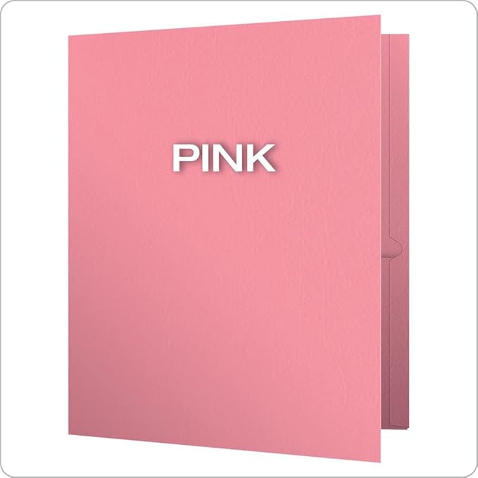 Oxford Twin-Pocket Folders, Textured Paper, Letter Size, Holds 100 Sheets - Image 3