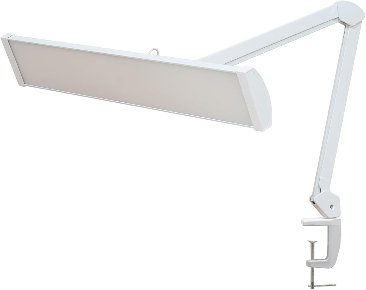 32-Inch LED Architect Desk Lamp with Clamp, 50W 4500LM, White