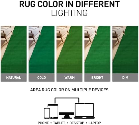 rugshop turf patio deck outdoor indoor runner rug, package contents
