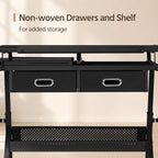 yaheetech adjustable drafting table art desk,storage drawers &, package contents