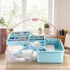 tackle box, 15-inch extra large art storage box, side view