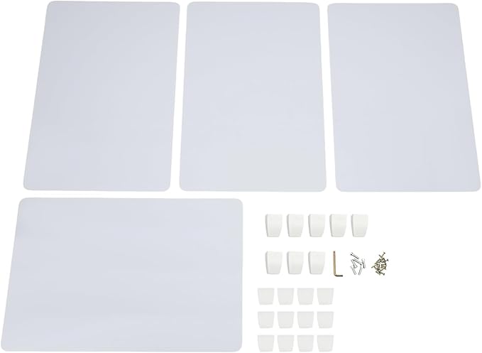 4 Pcs Desk Divider Privacy Panel, 23.6”L X15.8”W Frosted Acrylic Desk Privacy - Image 3