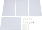 4PCS Desk Dividers Office Partitions, Privacy Desk Panel Protective, Acrylic - Image 9
