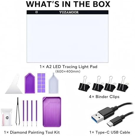a2 large tracing led light pad kits for shown in use