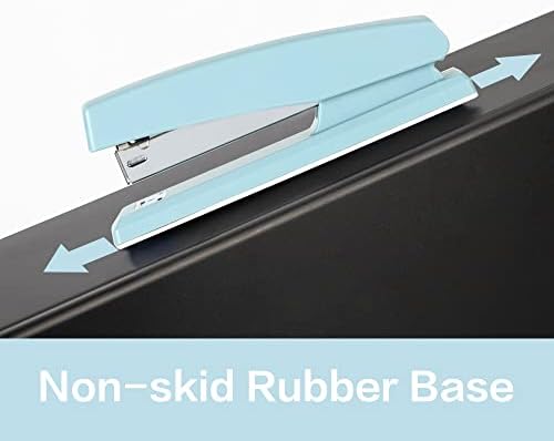 Deli Stapler, 25 Sheet Capacity, 1000 Staples & Staple Remover, Blue