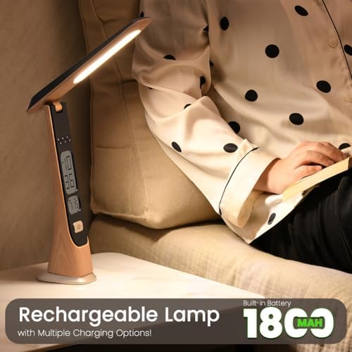 WILIT Rechargeable Lamps Cordless Table Lamp, Foldable Portable Desk Lamp - L...