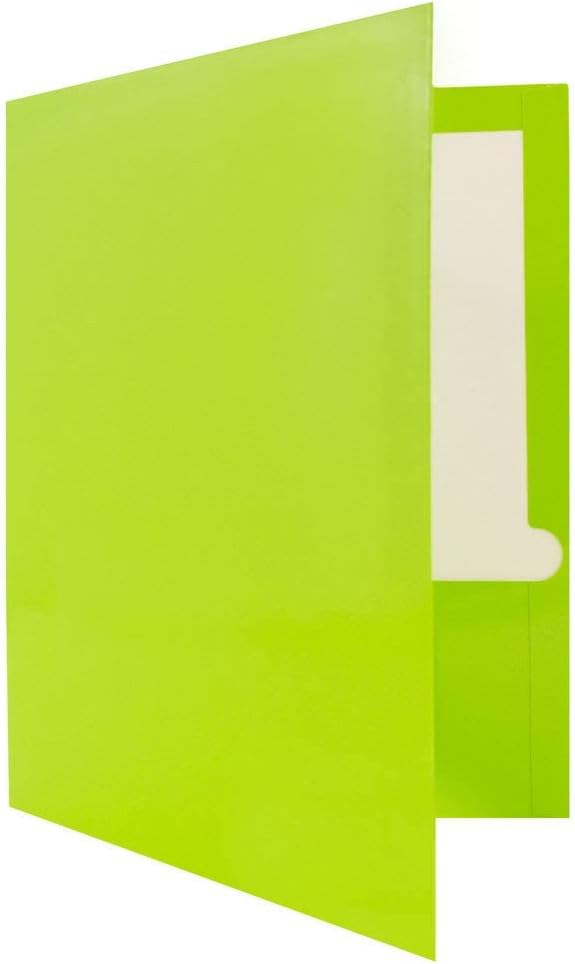 JAM PAPER Laminated Two Pocket Glossy School Folders - Image 3
