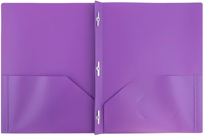 JAM PAPER Plastic 2 Pocket POP Folders - Image 2