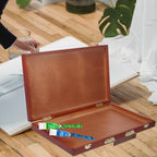 villcase wooden handheld painting box 14.56x9.05x1.77 inches –, view 9