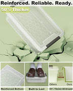 extra large pencil box with removable divider, thickened showing dimensions