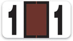 File Right Number Labels Roll – Color-Coded Numeric Filing Labels, 1-5/8" × by Unknown