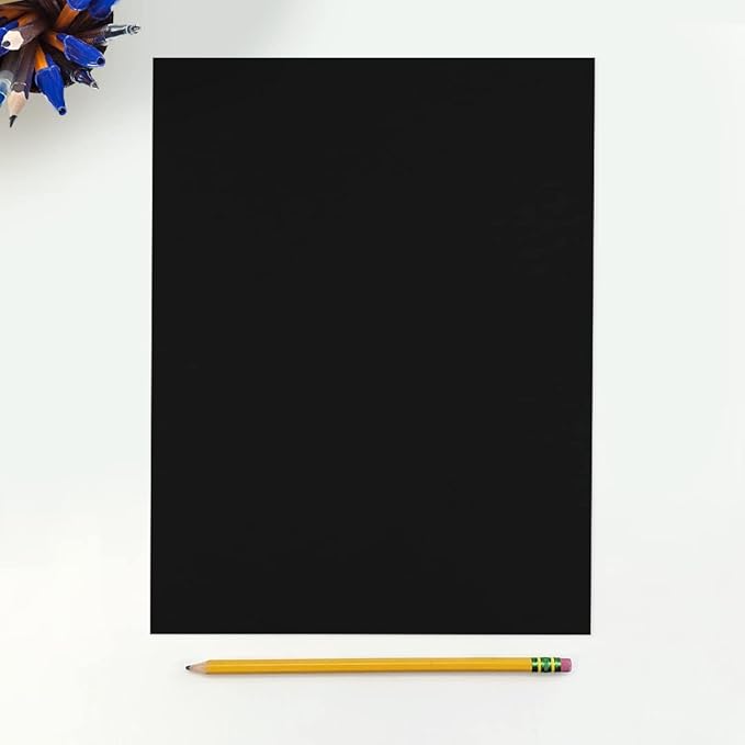 LUXPaper 8.5" x 11" Cardstock | Letter Size | Midnight Black | 100lb. Cover | - Image 2