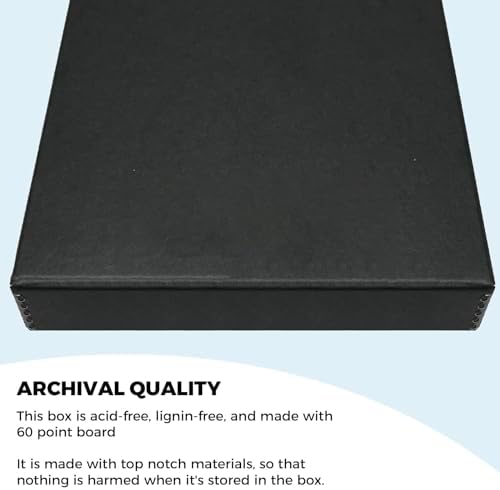 golden state art, clamshell archival storage box 11x14, close-up detail