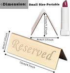 Reserved Sign - 10 Year's Use Stainless Steel Tabletop Sign Desk Top Stand Tent - Image 2