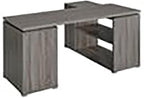 Pemberly Row L Shape Corner Storage Desk in Weathered Gray, Letter/Legal File - Image 6