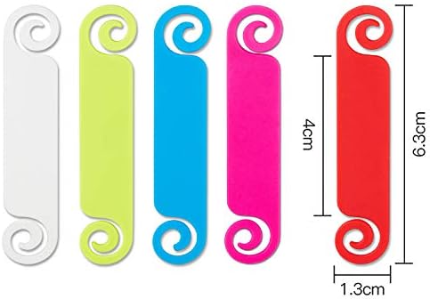 Honoson 50 Pieces Cable Tags Cable Management Labels Multicolor Labels Cord - Image 5