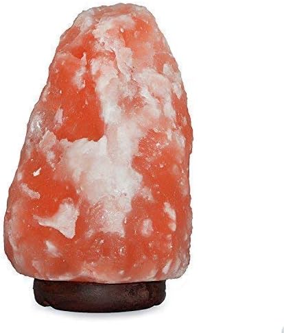 7 inch himalayan salt lamp with dimmer cord, side view