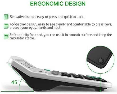 Solar & AA Battery Dual Power Electronic Calculator - Image 4