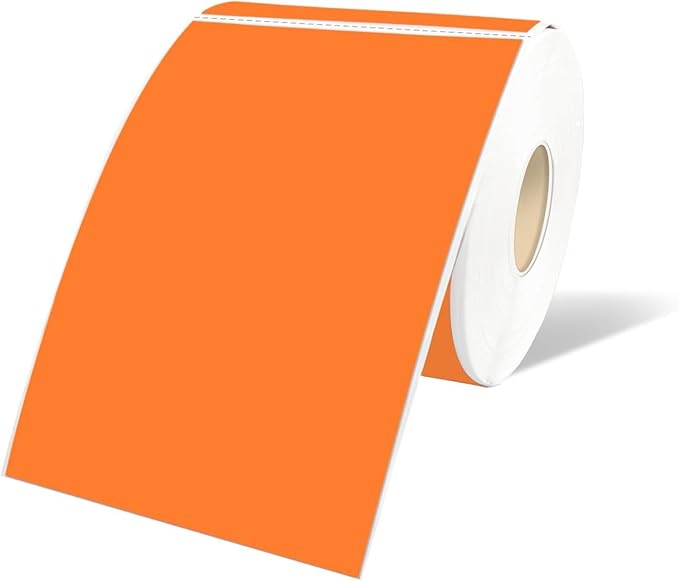 STARLIBOO 3"X5" Rectangle Colored Labels, Removable Moving Labels by STARLIBOO