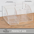my space organizers clear acrylic desk oganizer, 9, side view