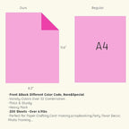 LIVHOLIC 200 Colored Cardstock Paper, Colorful Card Stock 250 GSM Heavy Weight - Image 3