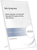 ECKEK Acrylic Sign Holder A3/A4/A5 Menu Displays L Shape Sign Stand Table Top by ECKEK