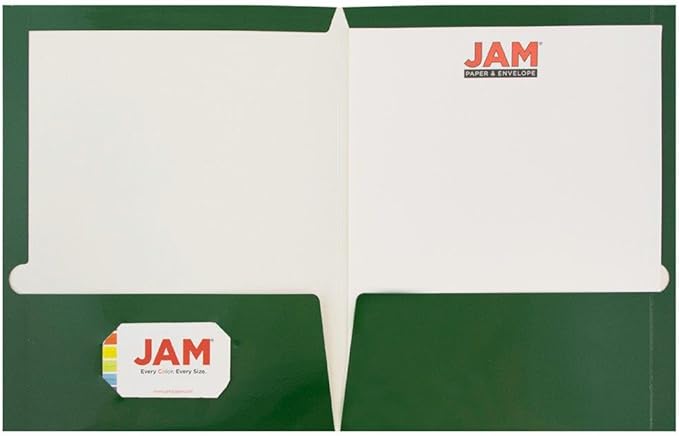JAM PAPER Laminated Two Pocket Glossy Folders - Image 2