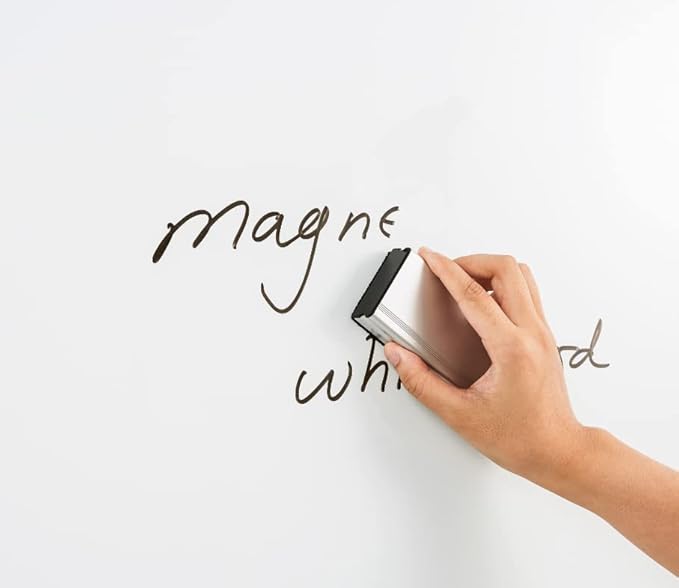 Lockable Magnetic Whiteboard Enclosed Bulletin Board – 36x24 Inch Aluminum - Image 6