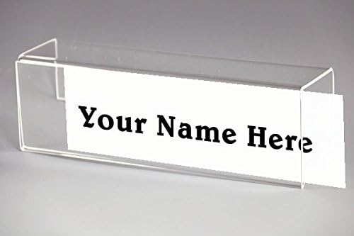 Plastic Products Mfg Single-Sided Cubicle Name Plates 8-1/2" Wide x 2-1/2" high - Image 2