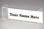Plastic Products Mfg Single-Sided Cubicle Name Plates 8-1/2" Wide x 2-1/2" high - Image 2
