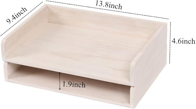 DDYURI Stackable Letter Tray 2 Pack - Image 6