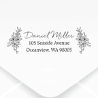 Custom Floral Address Stamp | Choose from 12 Designs | Multiple Ink Color - Image 2