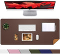 Leather Desk pad Protector, Large Desk mat by AFIING
