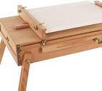 mabef m22 french sketch box easel, portable oiled, front angle view
