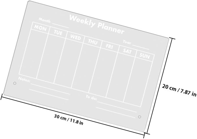 COHEALI Transparent Acrylic Memo Board Erasable Writing Message Board - Image 2