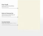 LUXPaper 8.5" x 11" Classic Crest Paper | Letter Size | Baronial Ivory | 24lb. - Image 8