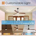 addlon 52 inch solid wood ceiling fans with on a desk or shelf