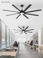 zmishibo 84 inch large aluminum ceiling fan with on a desk or shelf
