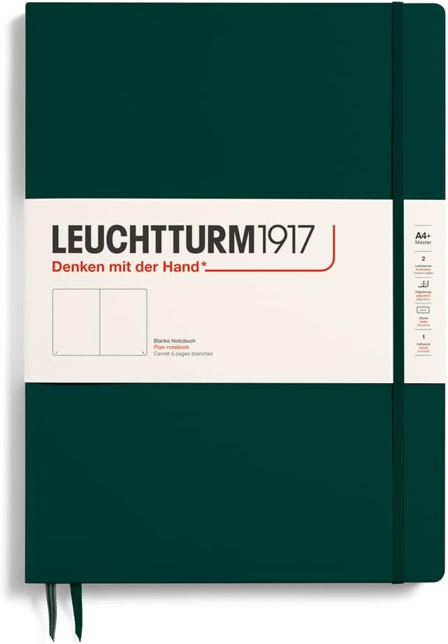 LEUCHTTURM1917 - Notebook Hardcover Master Slim A4+ - 123 Numbered Pages by LEUCHTTURM1917