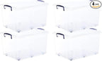 Superio Storage Bins with Lids, Stackable Totes, BPA Free, Odor Free, Organizer by Superio