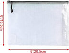 Oaimyy-18 PCS-6" x 8" Inch -Mesh Zipper Pouch, Plastic Zip File Folders Puzzle - Image 2