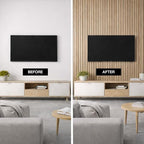 wood panels for wall - acoustic wood slat shown in use