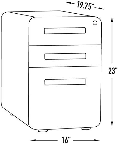 Laura Davidson Furniture Stockpile 3 Drawer File Cabinet - Image 3