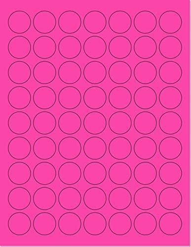 Pack of 50 Sheets, 8-1/2 x 11" Fluorescent Labels - Image 2