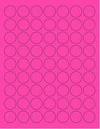 Pack of 50 Sheets, 8-1/2 x 11" Fluorescent Labels - Image 2