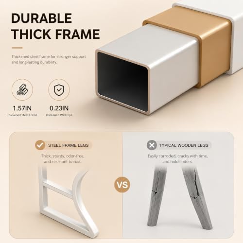 Office Desk with Storage Shelf - 39.3" Computer Writing Desk