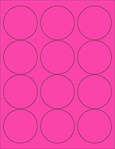 8-1/2 x 11" Neon Color High Light Fluorescent Labels by NextDayLabels